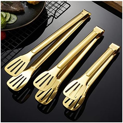 NOLACE 7-Styles zlatne klešta za roštilj za hranu štipaljka za odrezak od nehrđajućeg čelika šuplja