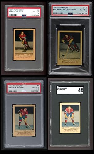 1951-52 Parkhurst Montreal Canadiens Team set Montreal Canadiens Vg / ex Canadiens
