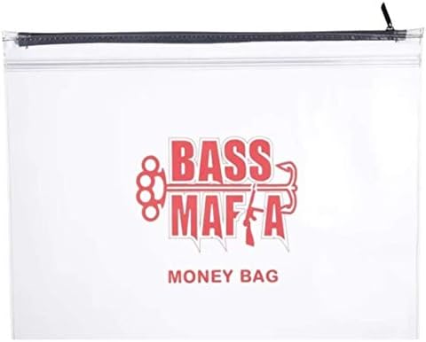 Bass mafija torba za novac | Teška vodootporna torba za mamac, telefone, gotovinu i hranu | Izuzetno izdržljiv držač za zaštitu predmeta dok za zaštitu predmeta dok ribolov | Potpuni gornji patentni zatvarač sa plastičnom slajbolicom | 13x16
