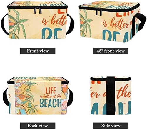 GUEROTKR torba za ručak za muškarce, izolovana kutija za ručak, kutija za ručak za odrasle,plaža