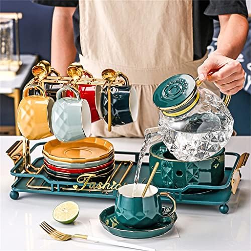 ZLXDP stakleni čamac za čaj za svijeće čaj keramički čaj set za čaj set Početna Dnevna soba Gostoljubivost Hupa čaja Kombinacija pokloni