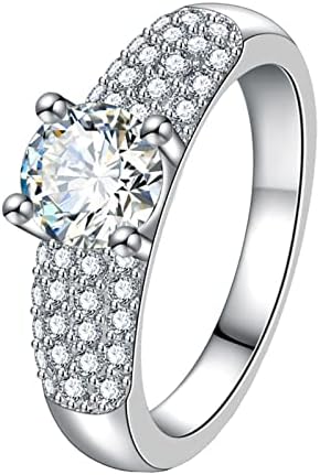 Platinum pozlaćeni modni prsten uvoženi ružin zlato i srebrni dijamant ružičasti žuti i dijamantni zaručni