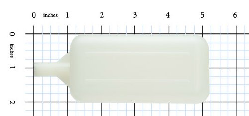 Kerick ventil PF224-NT polietilenska pravougaona Float Lopta, 2 širina, 2 visina, 4 dužina, 1/4 ženski