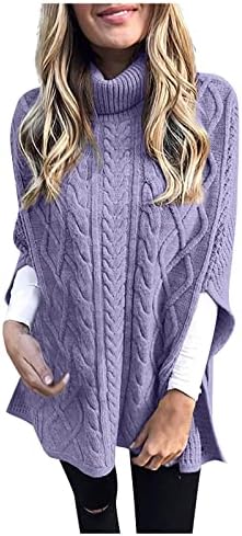 Elegantni vrhovi za žene za žene zimske dugih rukava plus veličine turtleneck bluza meka ruched baggy solid boja