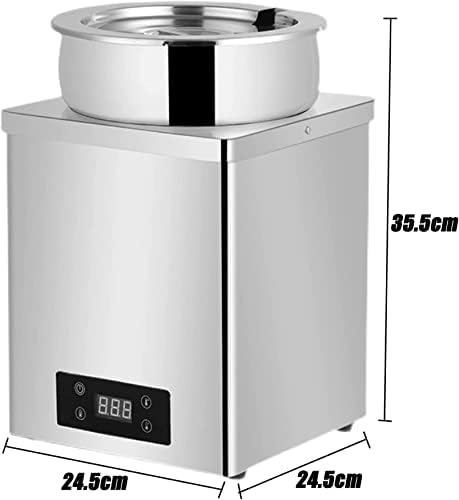 ANSNAL Komercijalna mašina za Temperiranje čokolade, 600w Električni grijač za supu Podesiva Temp.30-100°, Okrugli Grijač Za Hranu