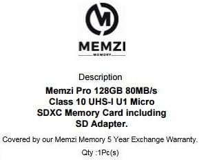 MEMZI PRO 128GB klasa 10 80MB / s Micro SDXC memorijska kartica sa SD adapterom za LG V20, V10 mobilne telefone