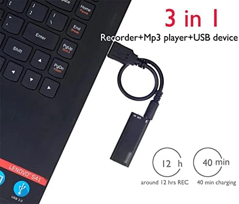 Tbiiexfl profesionalni digitalni audio Snimač glasa aktiviran glasom 8GB / 16GB /32GB USB olovka bez gubitaka Mp3 plejer snimanje 1536kbps