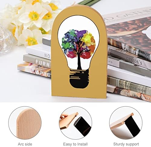 Creative Mind Book završava za police drveni stalak za knjige držač za knjige za dekoraciju kućnih