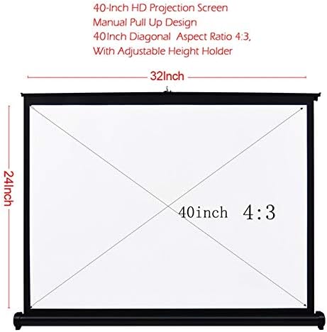 N / A 40-inčni 4: 3 projekcijski ekran Prijenosni sklopljeni prednji projekcijski ekran za