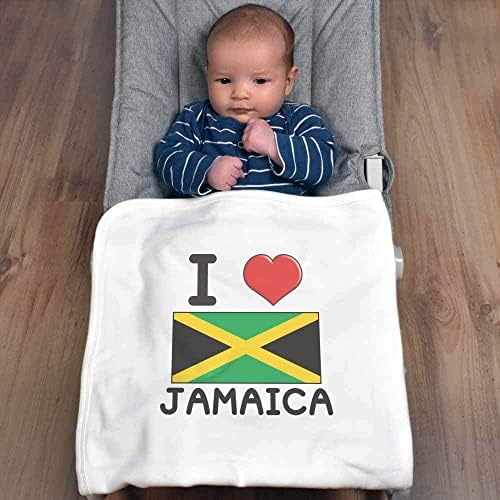 Azeeda 'Volim Jamaica' Pamučni bebe / šal