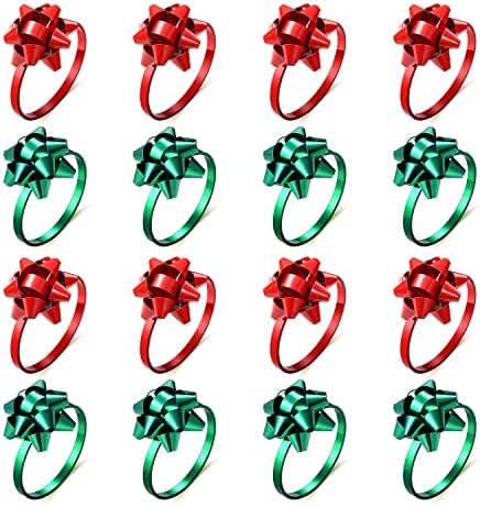 Boderier Božićni prstenovi za salvete Set od 16 Božićni luk držač salvete Božić Novogodišnja zabava banket dekoracija