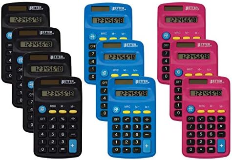 Džepni Veličini mini kalkulatori, 10 pakovanja, ručni nagnut 8-znamenkasti displej, boljim uredskim proizvodima,