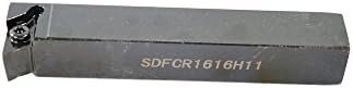 1pcs SDFCR 1616H11 Legura čelika CNC tokarička struga za struju Okretanje držača za okretanje za DCMT11T3, prečnik osovine 1616 mm, ukupna dužina 100 mm