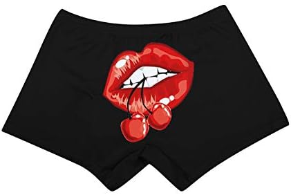 ZDFER plijenske gaćice za žene Crvena usta Ispiši tanke kratke hlače Ženska modna visoka struka