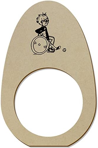 Azeeda 5 x 'Drveni salvetinski prstenovi / držači za invalide sa invaliditetom