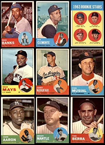 1963 TOPPS Baseball Complete Set w / O # 537 Rose VG / EX +