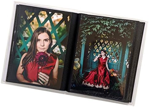 5 x 7 fotografija Albumi Pakovanje 3 sa crnim džepovima, svaki album foto-albuma drži do 48