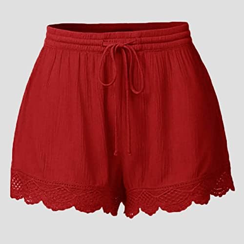 Udobne ženske kratke hlače ženske ljetne modne čipke Plus veličine šorc sa užetom Yoga Sport dvodijelne šorc odjeće za