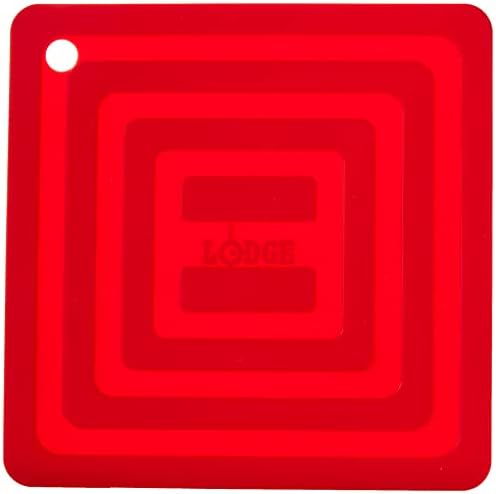 Lodge AS6S41 Silikonski kvadratni držač za lonce, crveni