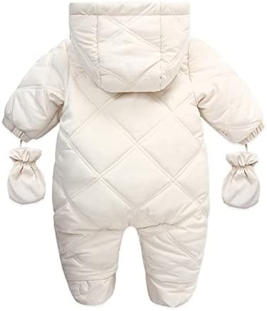 Qvkarw Baby Romper vanjska odjeća Snowsuit za djevojčice kaput kombinezon za dojenčad jakna sa kapuljačom topli