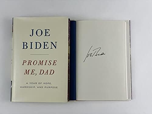 46. ​​predsjednik Joe Biden potpisan autogram Obećaj mi tatu knjigu K - potpredsjednik pod Bacack Obamom,