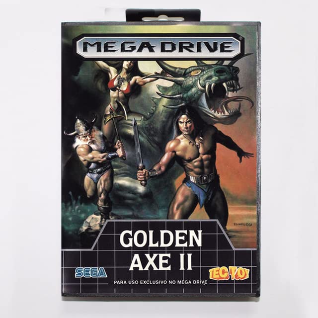 16-bitna Sega MD igraonica s maloprodajom - Golden AX II 2 Game karta za Megadrive Genesis System-BR Box