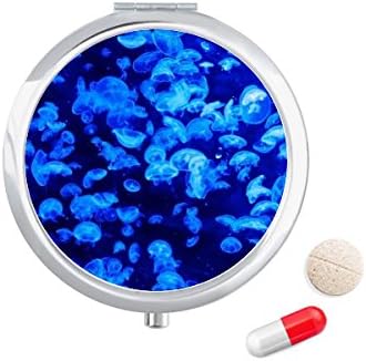 Plava Nauka Priroda Meduze Kutija Za Pilule Za Okeanske Slike Džepna Kutija Za Skladištenje Lijekova