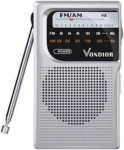AM FM Radio na baterije i NOAA Weather Radio - najbolji prijem i najdugovječniji. AM FM kompaktni tranzistorski radio, od Vondior