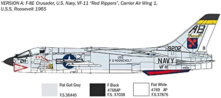 Italeri 1456 Vought F-8E Crusader 1/72 Scale plastic model Kit