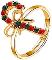 100 prstenova set muškarci 6pc Božićni prilagodljivi prsten nakit stranke Svečani praznički prsten