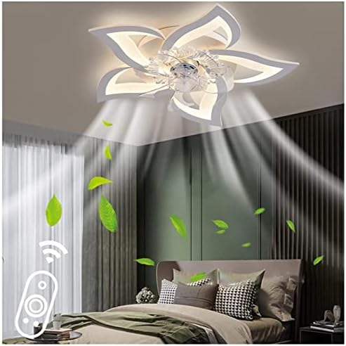 Hukai stropni ventilatori - LED stropni ventilatorski svjetiljki Stropni ventilator sa svjetlima za spavaću sobu 6 Ventilator vjetra vetrovinski ventilator 50W 27.2IN5IN