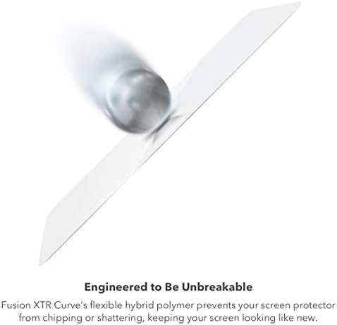 InvisibleShield Fusion XTR za Samsung Galaxy S22 - fleksibilna zaštita hibridnog ekrana - sa D3o-filterom plavog svjetla – ultra osjetljiv na dodir-biometrijska tehnologija – Super Smooth Surface