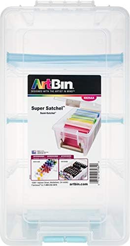 ArtBin Super Satchel Double Deep, Portable Art & amp; Craft organizator sa ručkom & Saizone polu Satchel sa odvojivim razdjelnicima, Portable Art & amp; Craft organizator sa ručkom, plastic Storage Case