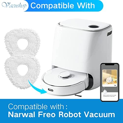 Vacushop mop pad zamjena za Narwal Freo Versatile self Mop Clean Robot višekratna mikrovlakana mekana podloga