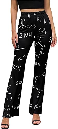 Naučna hemija jednadžbu Žene visokog struka gamaše za noge za noge dno tiskane joge hlače