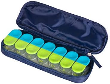 Sagely 7-dnevna putna torba za lijekove za Organizator pilula aktivne veličine / vrećice za pilule od kvalitetnog