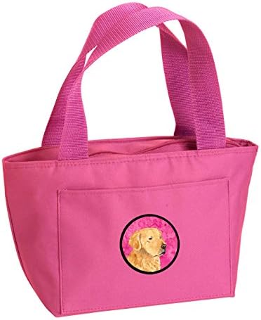 Caroline's Treasures SS4752-PK-8808 pink Golden retriver torba za ručak, izolovana kutija za ručak za višekratnu upotrebu za kancelarijski rad škola Picnic Beach,