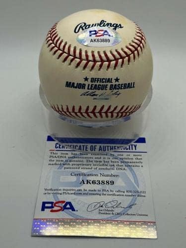 Mike Lincoln Twins Pirati Cardinals potpisali su autografa službenog bejzbola PSA DNK - autogramirani bejzbol