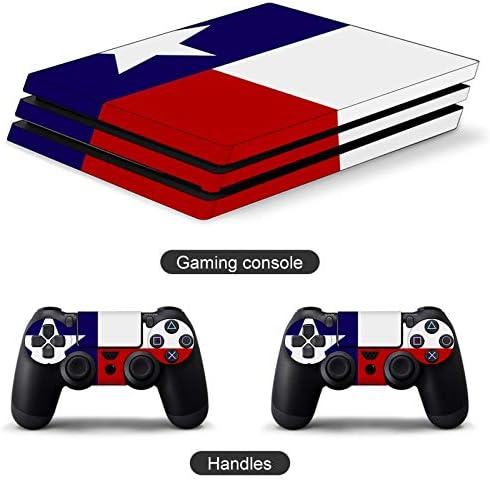 GTYUI Zastava teksaških skinova za PS4 kontroler-PVC naljepnica za cijelo tijelo naljepnica za PS4 kontroler-izuzetna