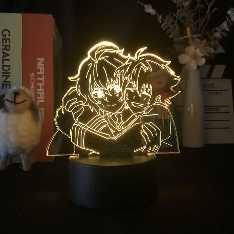 BUCROS Anime Hori San to miyamuraed Kun 3d noćno svjetlo za ventilatore 16 boja Decor Illusion