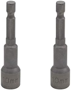 VictorsHome 1/4 Hex Shank 10mm magnetna matica za drajver, Metrička burgija adaptera za brzu izmjenu, dužina 65 mm, 2 kom
