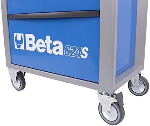 BETA plavi ormar za skladištenje alata s točkovima - prijenosni sanduk sa 7 ladica - C24S / 7-B