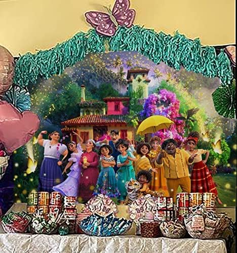 5x3ft Magic film Birthday Party backdrop zalihe za djevojčice Madrigal Family pozadina Banner