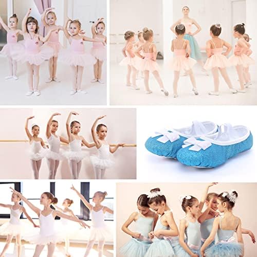 Glitter baletne cipele Djevojke Split-Sole Plesne papuče Toddler Kids Pluss Cipele STANS Mekana lagana