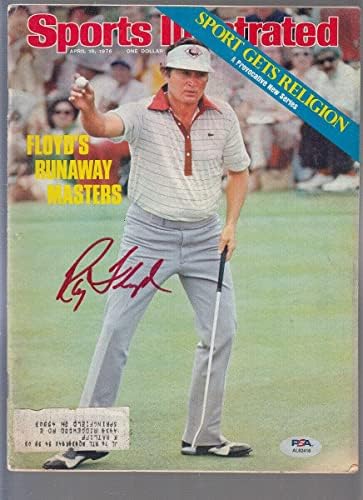 Raymond Floyd potpisao 1976 Sports Illustrated 4/19 autogram Masters PSA / DNK * 416-autographed Golf magazini