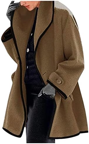Kaputi za žene plus veličine zimske gorske odjeće rever od punog dugih rukava jakna Cardigan Faux krzno labavi ogrtač