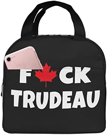Swpwab Fuck Trudeau prijenosne prenosne folije zadelirana bento vreća za muškarce i žene