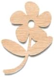 Nedovršeno drvo za zanate - cvjetni oblik tratinčice-veliki & amp; mali - veličina branja-Laserski rez nedovršeni oblici izreza drveta Vrtna saksija pčelinja pedala ruža Ufn 5956-Debljina 1/4 inča, 1 kom