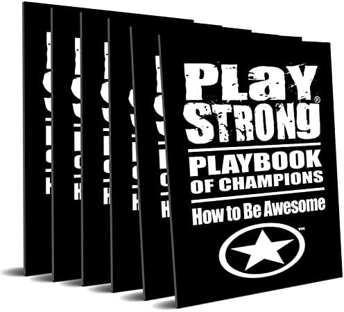 Igrati Strong 6-Pack svjetski poznati Inspirational Mini-Playbook Workbook of Champions Sportski trener tima sportista motivacija & priprema za Super sezonu-oni će voljeti ih!