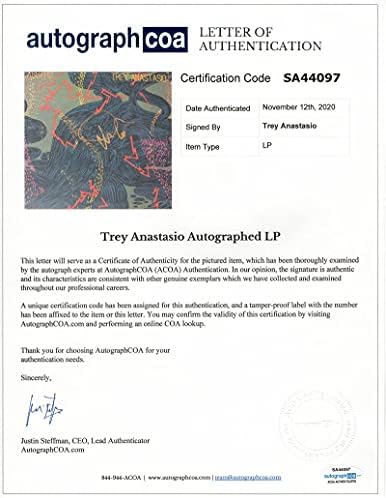 Trey Anastasio Phish potpisan Autograph 7 album vinil rekord - Scabbard Farmhouse